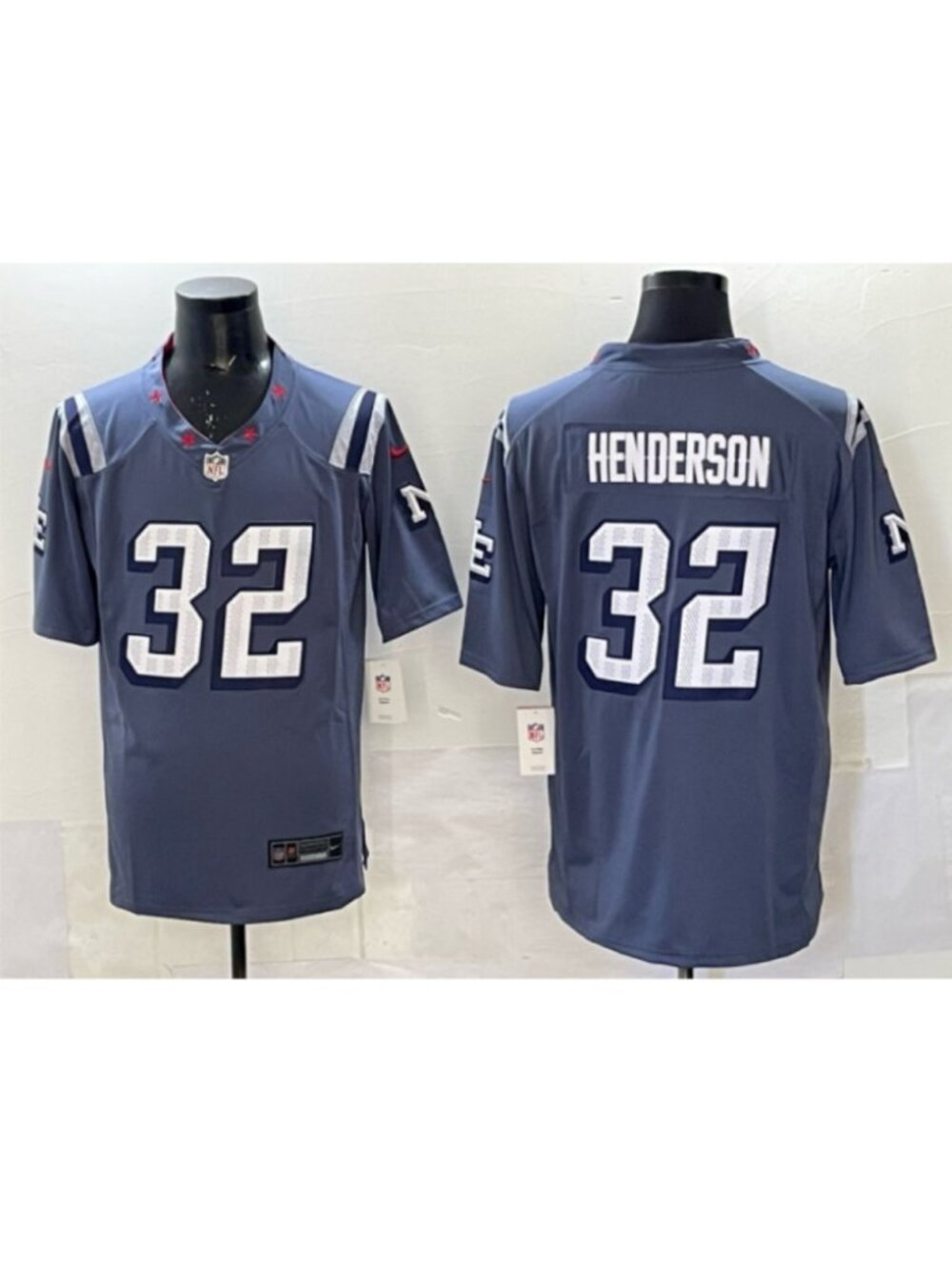 TreVeyon Henderson Vapor Stitched Jersey Storm Blue